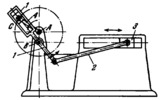 LINK-GEAR MECHANISM WITH ATTACHED CONNECTING ROD AND SLIDER