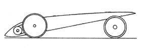 Captive automodel - Vertical section of the self-model developed according to the invention