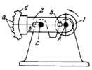 THREE-BAR SLOTTED-LINK MOTION PICTURE CAMERA OPERATING CLAW MECHANISM WITH A TOOTHED SEGMENT