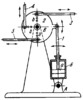 LINK-GEAR OSCILLATING CYLINDER MECHANISM WITH A DISTRIBUTING DISK