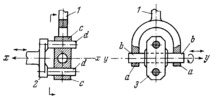 THREE-MOTION JOINT WITH AN INTERMEDIATE TRUNNION-TYPE SLIDING MEMBER