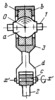 FOUR-MOTION JOINT WITH A BALL-SHAPED HEAD