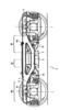 Bogie for railway use and equipped with the bogie wagon - Side view of the bogie