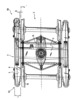 Bogie for railway use and equipped with the bogie wagon - Detailed view
