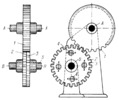 DOUBLE GEAR FOR ELIMINATING BACKLASH IN TOOTHED GEARING