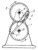 SLOTTED-LEVER-GEAR MECHANISM WITH TWO CIRCULAR GEARS