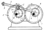 LEVER-GEAR DOUBLE-ECCENTRIC MECHANISM FOR TRACING CONNECTING-ROD CURVES