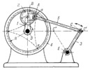 LEVER-GEAR PLANETARY MECHANISM WITH DWELLS OF THE DRIVEN ROCKER ARM