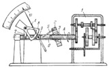LEVER-GEAR MECHANISM OF A CENTRIFUGAL TACHOMETER WITH A SPEED GEARBOX