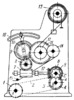 PIN-WHEEL MECHANISM FOR FEEDING THE WARP FROM THE WARP BEAM TO THE HARNESS