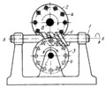 DOUBLE FACE-TYPE PIN-WHEEL WORM GEARING