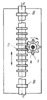 THREE-LINK TOOTHED ROUND RACK-AND-PINION GEARING