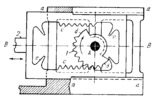 THREE-LINK TOOTHED DUPLEX RACK-AND-PINION GEARING WITH SAFETY TEETH