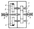 SPUR GEARING MECHANISM OF A DIFFERENTIAL WITH ONE INTERNAL GEAR