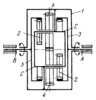 SPUR GEARING MECHANISM OF A DIFFERENTIAL WITH TWO INTERNAL GEARS