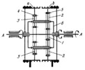 DIFFERENTIAL GEARING MECHANISM OF A TWO-DRUM ELECTRIC HOIST