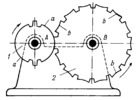 THREE-LINK TOOTHED GEARING WITH UNIFORM INTERMITTENT MOTION OF THE DRIVEN LINK