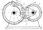 THREE-LINK TOOTHED GEARING WITH DWELLS OF THE DRIVEN GEAR AND A CIRCULAR LOCKING FEATURE