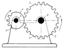 THREE-LINK TOOTHED GEARING WITH UNIFORM INTERMITTENT MOTION OF THE DRIVEN LINK