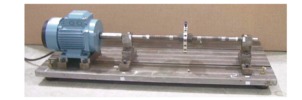 Flexible rotors test bench