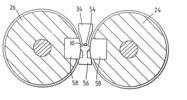 Section view showing the next step in the process of conformation