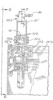 Section view of a power transfer mechanism