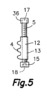 Slide fastener which forms part of device