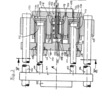 Mould closing device for an injection casting machine