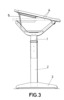 Side view of the desk slant board while its main structure and present another height different from the above figures.