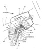 View of the airbag for protection of the knees