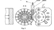 Bending machine represented in top view