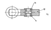 Section through a nozzle subassembly plant for running line wire