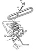Perspective view of a machine to feed and re-establish the strip.1