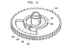 Perspective view of the alarm clock time wheel.