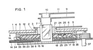 Secction view of an alarm clock.