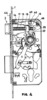 View of the lock with the door opened and bolted after using the key
