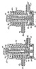 Section views of the valve