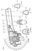 Longitudinal section view of the handle