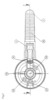 Bottom view of the fitting lever