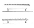 Extreme positions that have to take the two frames of the hospital bed