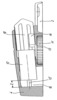 Section view of a damping element
