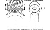Milling of the wheel worm by radial method