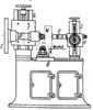 Scheme of a tooth wheel milling machine with horizontal work arbor for spur and helical gears
