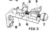 Perspective view of a box with element to clean the footwear
