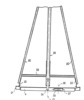 Section view along V of the figure of the previous vessel