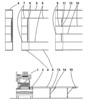 Base structure assembly of the stage, corresponding to the left side of the platform