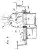 Partial section of an alternative setup of the device
