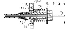 Cross section view of a clamping disposition