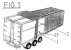 Perspective view of a truck body in which is shown the movable post