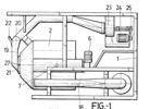 Front side view of a machine for coffee roasting